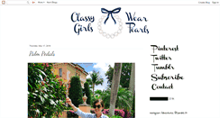 Desktop Screenshot of classygirlswearpearls.com
