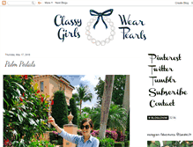 Tablet Screenshot of classygirlswearpearls.com
